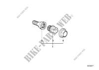 Wheel bolt lock with adaptor for BMW 318d 2002