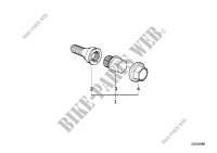 Wheel bolt lock with adaptor for BMW 324d 1985