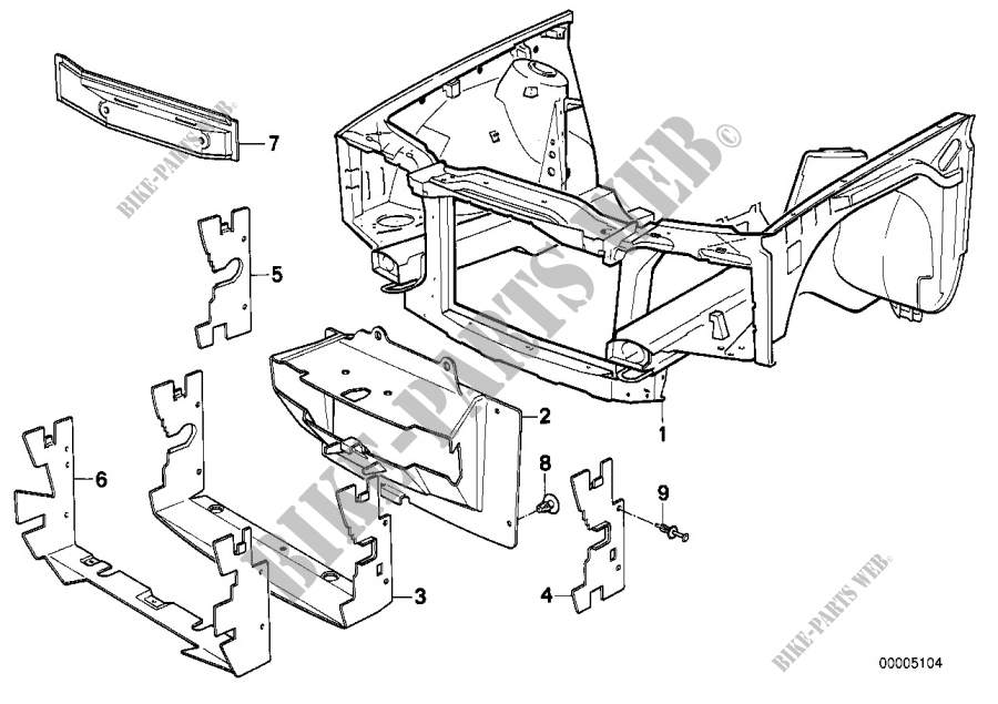 Front body parts for BMW 318is 1989