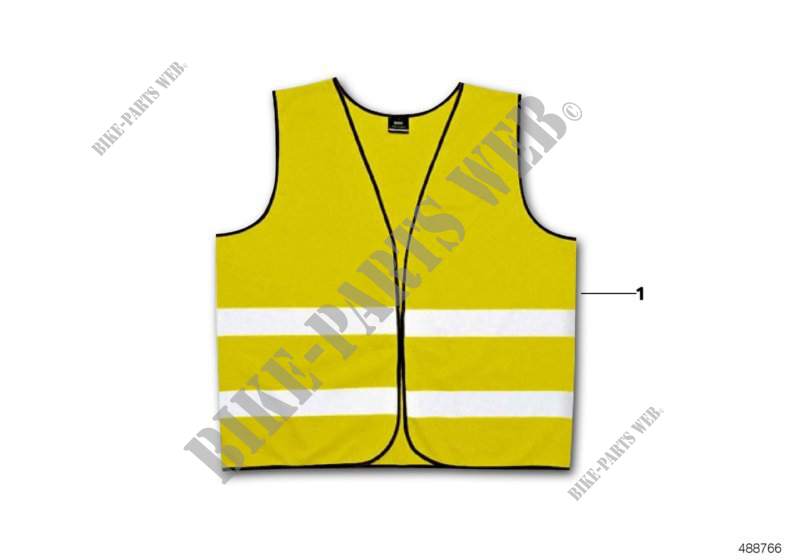 Warning vest for BMW X6 35iX 2014