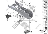 Carrier, centre console for BMW 740i 2014
