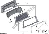 Central information display for BMW 640iX 2012