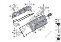 Cylinder head cover for BMW 545i 2002