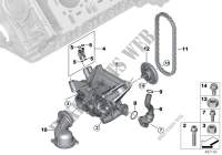 Lubrication system/Oil pump with drive for BMW M550iX 2015