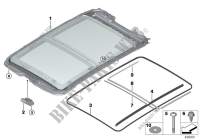 Panorama glass roof for BMW 218i 2014