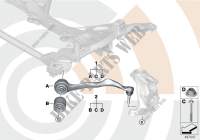 Repair kit, trailing link for BMW 118i 2010