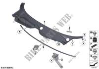 Trim panel, cowl panel, exterior for BMW Z4 35is 2009