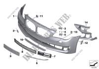 Trim panel, front for BMW 740i 2011