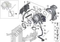 Turbo charger with lubrication for BMW 220d 2014