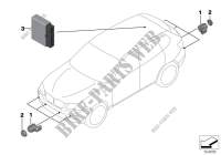 Ultrasonic sensor for BMW X3 35iX 2009