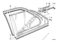 Vent window for BMW 316i 1987