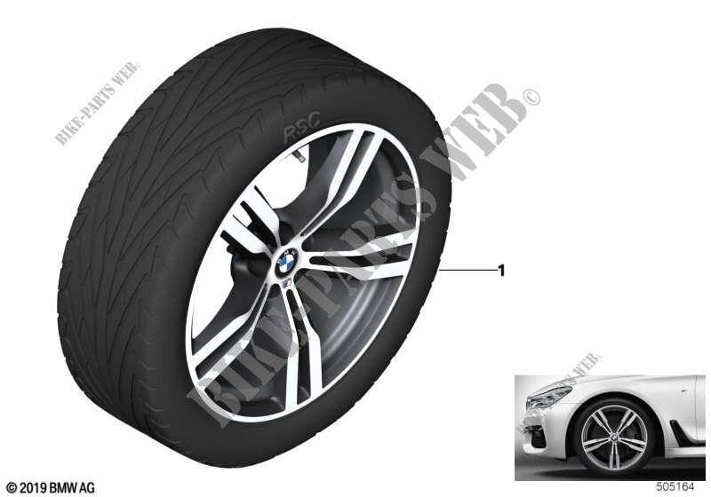 BMW lt alloy wheel M dbl spk 648M   20