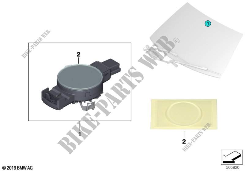Rain/light/solar and fogging sensor for BMW X6 35iX 2014