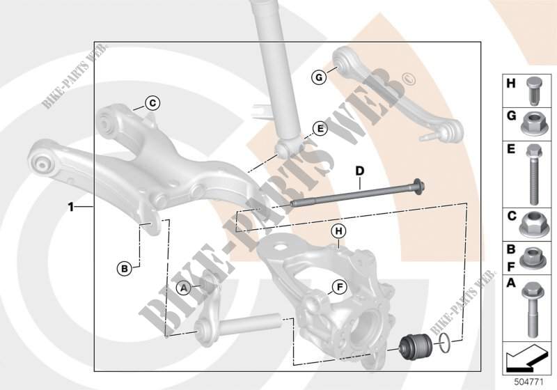 Repair kit, ball joint for BMW X6 35iX 2014