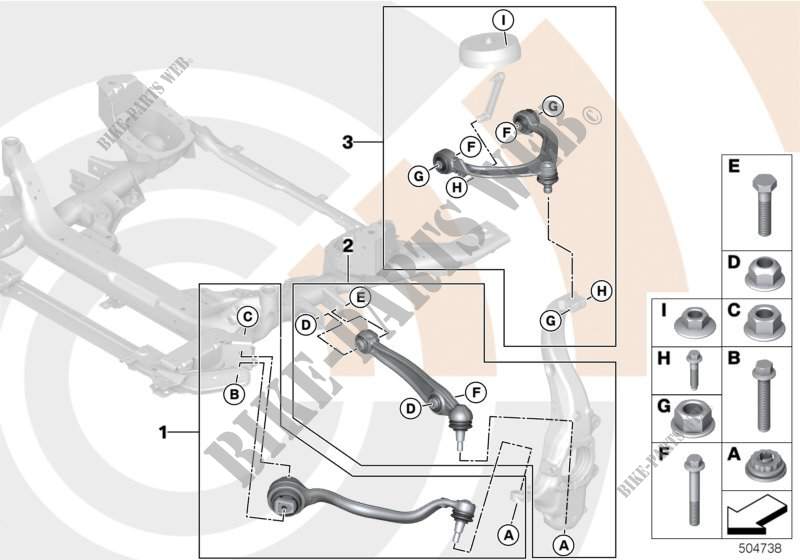 Repair kit, wishbone for BMW X6 35iX 2014